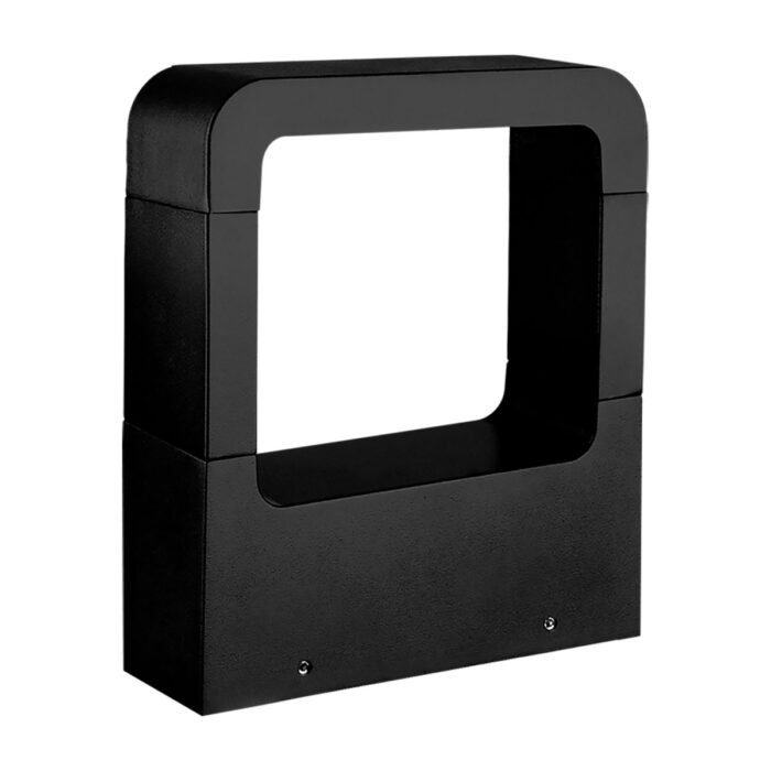 ADE-015-LUMINARIA LED PARED TUBULAR 10W ALUMINIO NEGRO EXTERIOR IP54 BLANCO CALIDO 3000K - Image 2