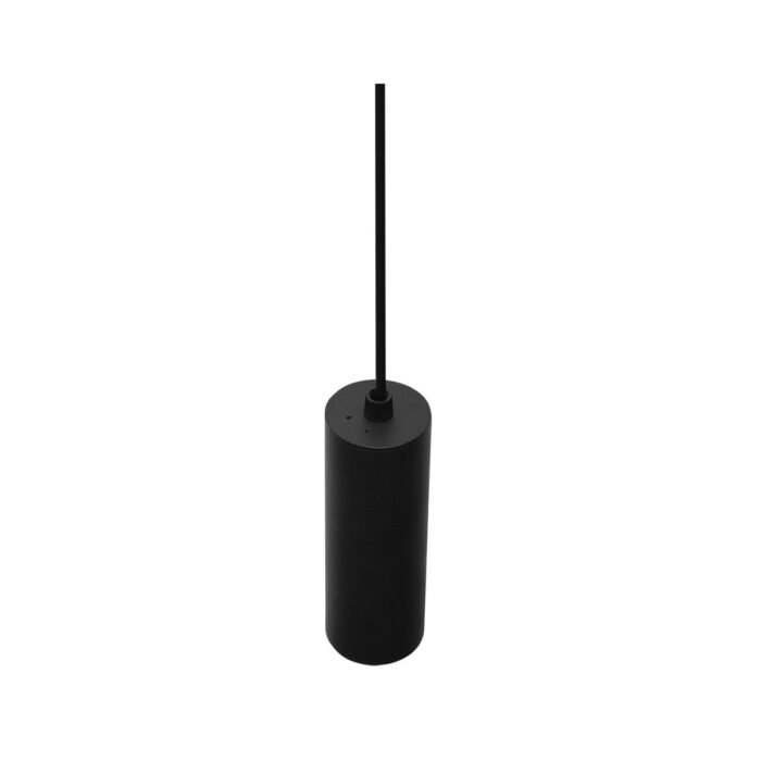 ADE-608-DECORATIVO COLGANTE CUBIERTA CILINDRICA ALUMINIO NEGRO BASE GU10
