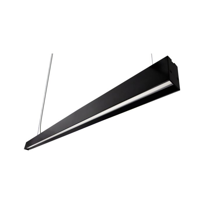 ADE-609-DECORATIVO COLGANTE LED LINEAL ALUMINIO NEGRO INTERIOR IP20 40W 4000LM 1.2M BLANCO FRIO 6500K