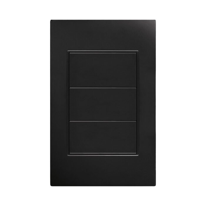 APL-312-PLACA TAPA CIEGA NEGRO MATE 77X124MM