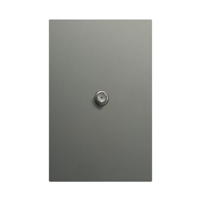 APL-410-PLACA LUXURY CONTACTO TELEVISIÓN GRIS OXFORD 74X112MM SKIN FEEL