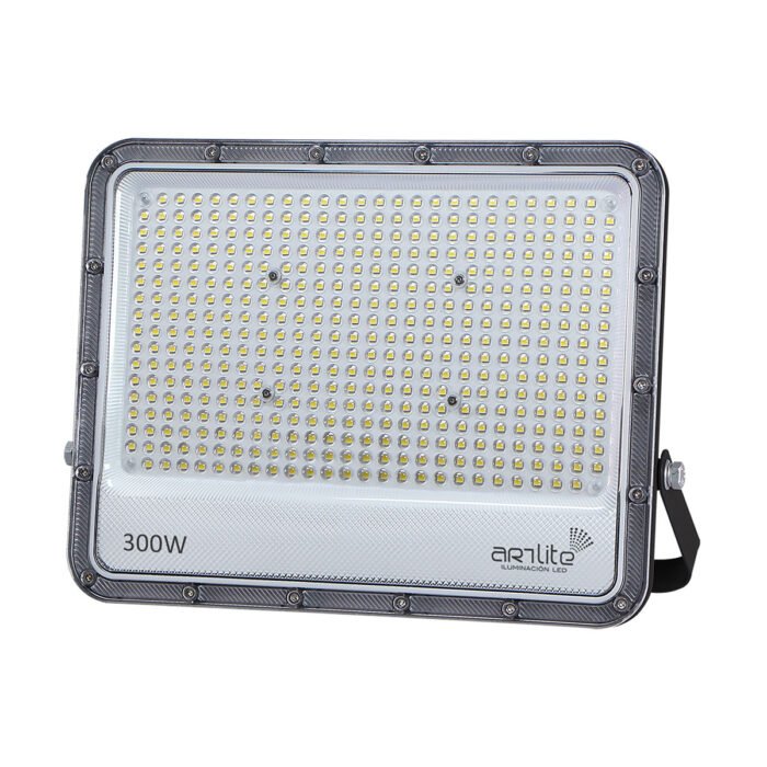 ARE-018-REFLECTOR LED SMD PROFESIONAL SLIM 300W 39000LM EFICIENCIA 130LM/W OPTICA 90G 90-277VCA EXTERIOR IP66 BLANCO FRÍO 6500K