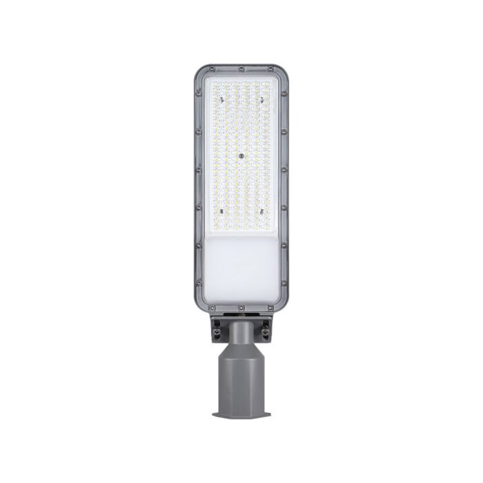 ARE-020-LUMINARIO LED PARA MURO TIPO CALLE ST CON FOTOCELDA 100W 12500LM 90-277VCA EXTERIOR IP66 BLANCO FRÍO 6500K