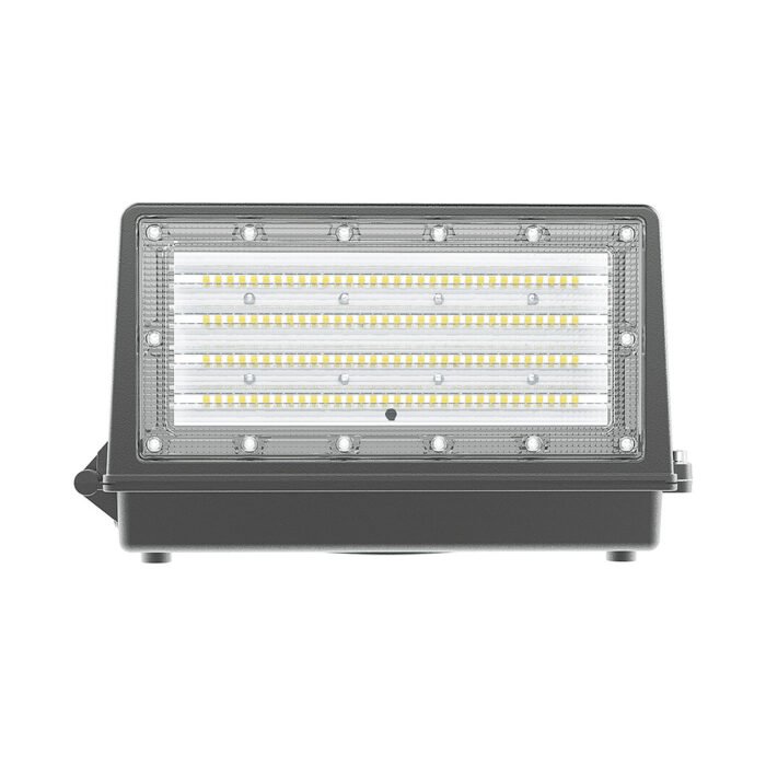 ARE-021-LUMINARIA LED PARA MURO WALL PACK INDUSTRIAL 80W 10000LM 100-277VCA EXTERIOR IP66 BLANCO FRÍO 6500K