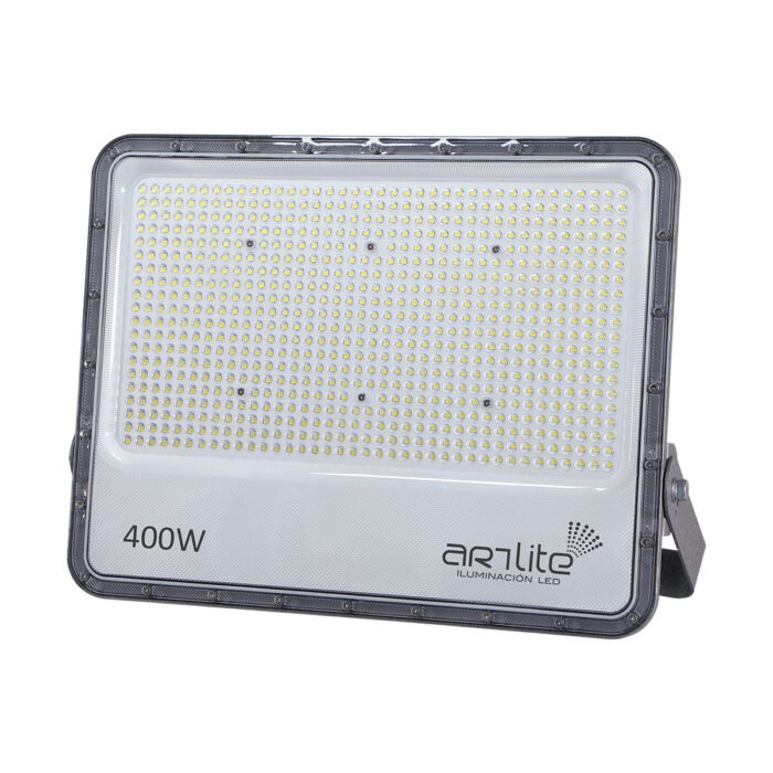 ARE-022-REFLECTOR LED SMD PROFESIONAL SLIM 400W 52000LM EFICIENCIA 130LM/W OPTICA 90G 90-277VCA EXTERIOR IP66 BLANCO FRÍO 6500K