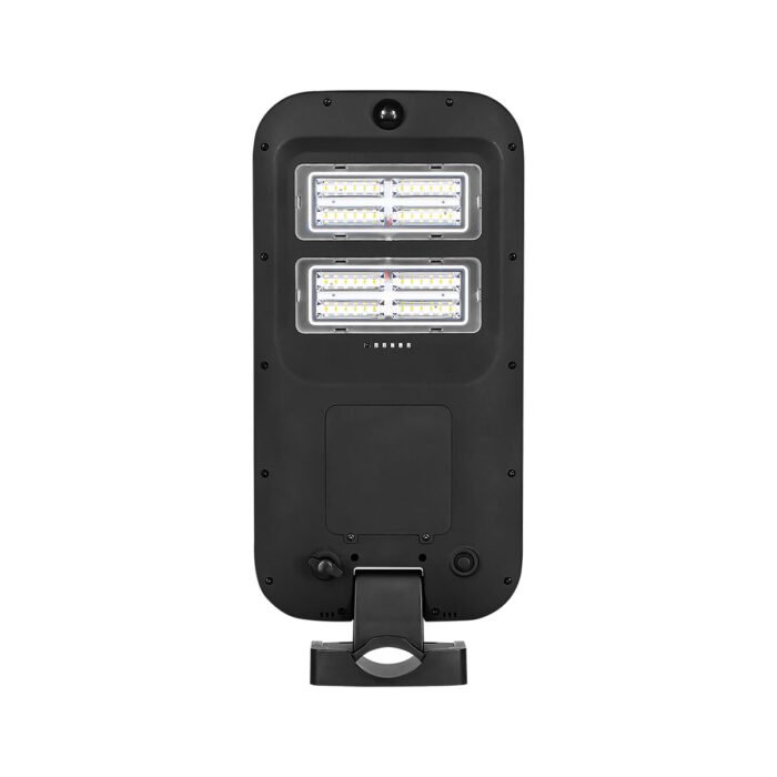 ASL-005-LUMINARIA LED SOLAR DE CALLE 1300LM ALL IN ONE CON PANEL SOLAR INTEGRADO, SENSOR PIR Y CONTROL REMOTO BLANCO FRÍO 6500K