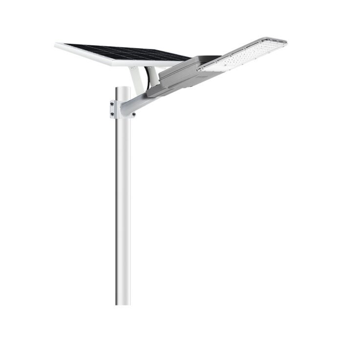 ASL-008-LUMINARIA LED SOLAR MURO Y BRAZO 5500LM CON PANEL SOLAR EXTERNO, CONTROLADOR, SENSOR, BATERÍA Y CONTROL REMOTO BLANCO FRÍO 6500K