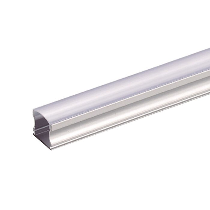 WPE-101-PERFIL DE ALUMINIO PARA TIRA LED 2M CON CUBIERTA PC OPALINA
