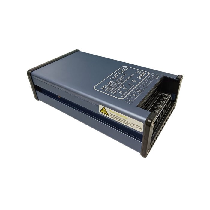 WEL-008-FUENTE DE PODER SLIM ALUM CA90-260V A CD12V 350W CONTRA LLUVIA IP63