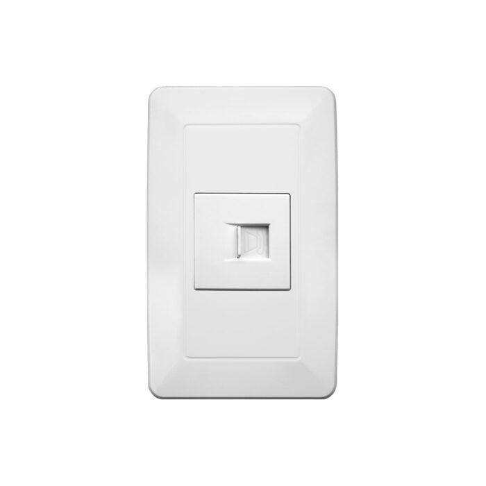 WPL-308-PLACA CONTACTO TELEFÓNICO ABS BLANCO