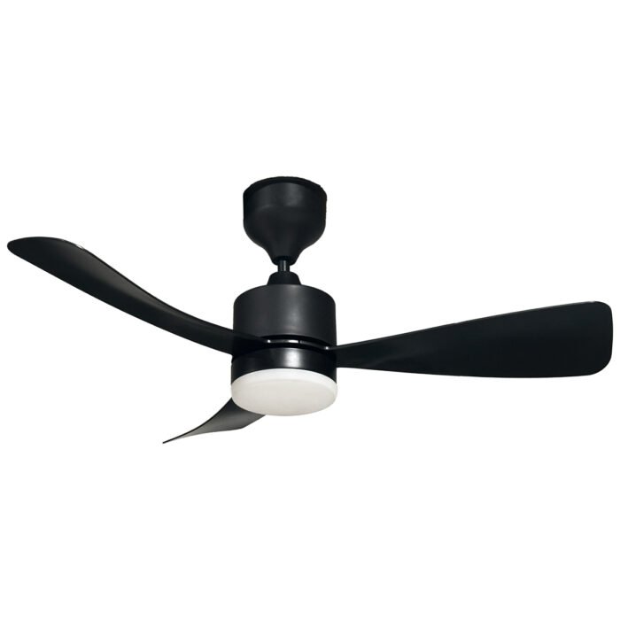 AVE-302 – VENTILADOR LED 18W DE TECHO 3 ASPAS DE 40 PULGADAS MOTOR DC CON CONTROL REMOTO COLOR NEGRO 6 VELOCIDADES Y CCT BLANCO FRÍO NEUTRO Y CÁLIDO